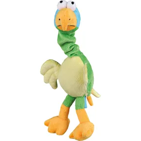 Plüss madár nyújtható nyakkal, hanggal 30 cm